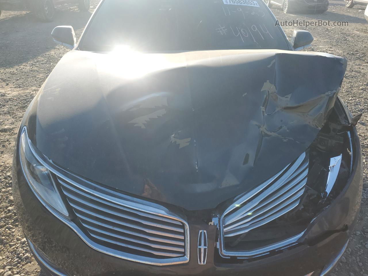 2014 Lincoln Mkz Hybrid Black vin: 3LN6L2LU4ER816112