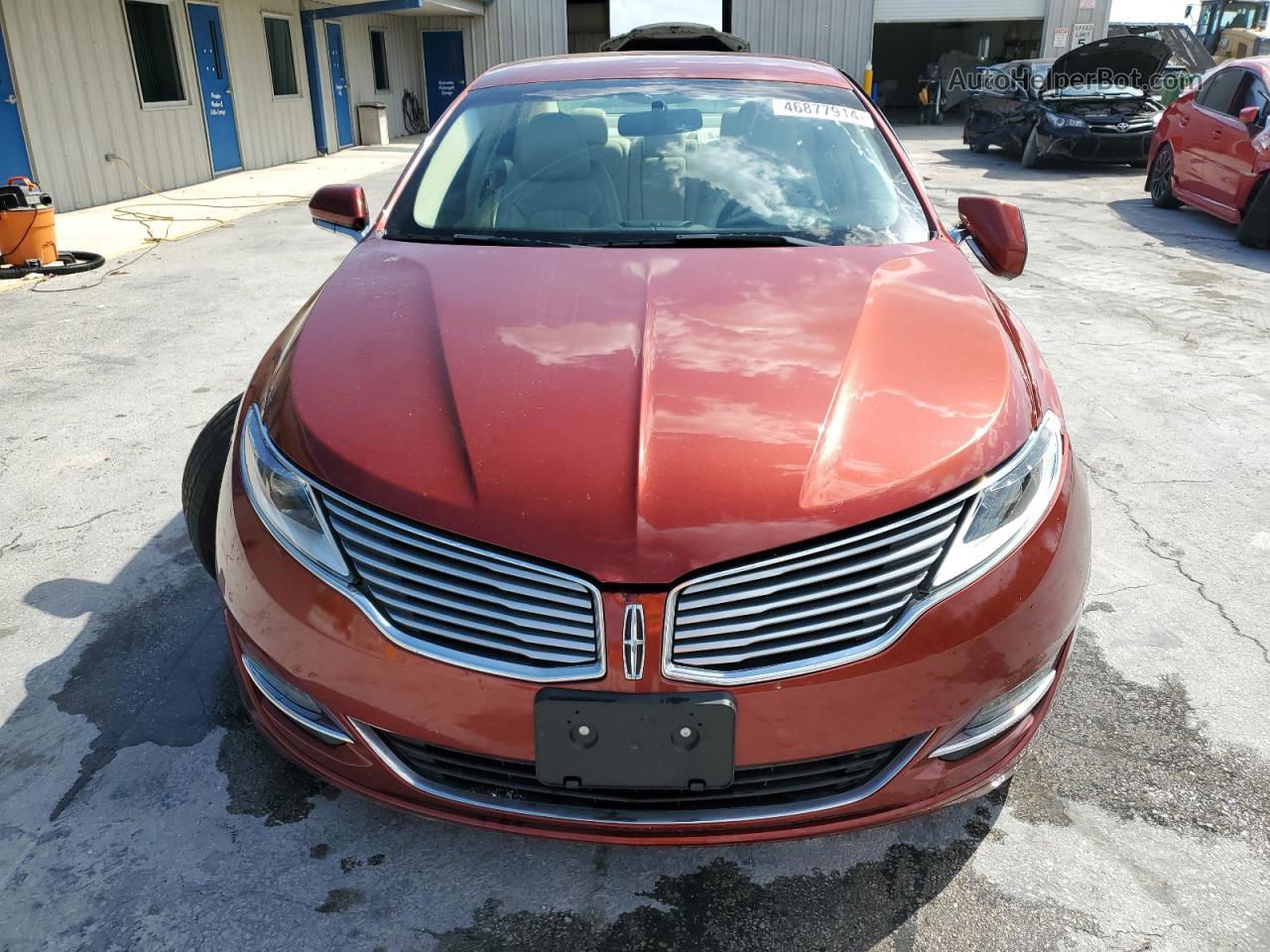 2014 Lincoln Mkz Hybrid Бордовый vin: 3LN6L2LU5ER803465