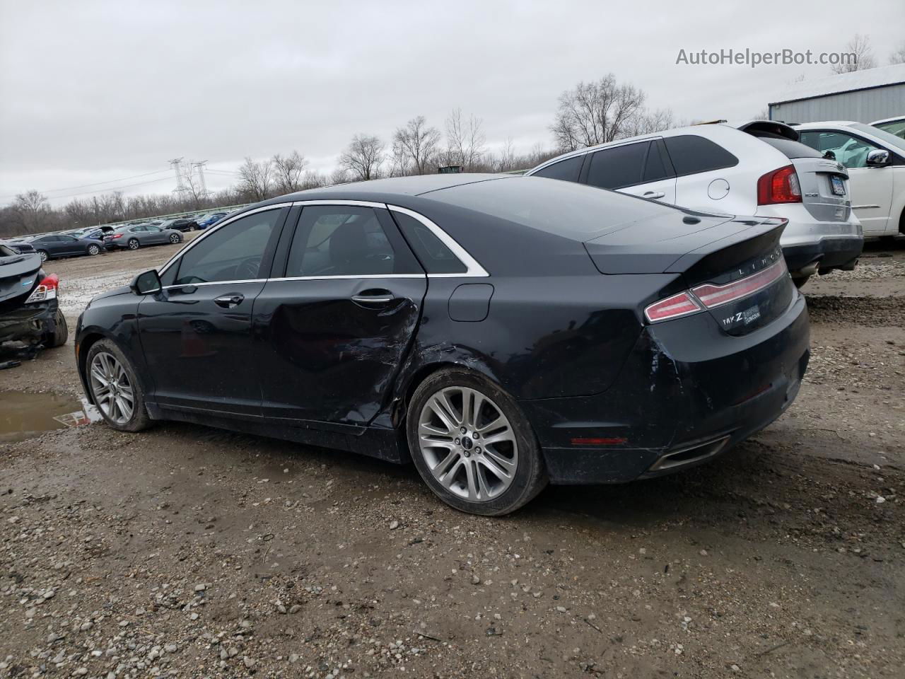 2014 Lincoln Mkz Hybrid Black vin: 3LN6L2LU5ER808715