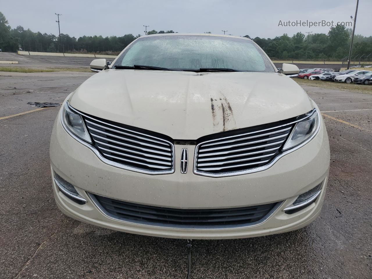 2014 Lincoln Mkz Hybrid Beige vin: 3LN6L2LU5ER829211