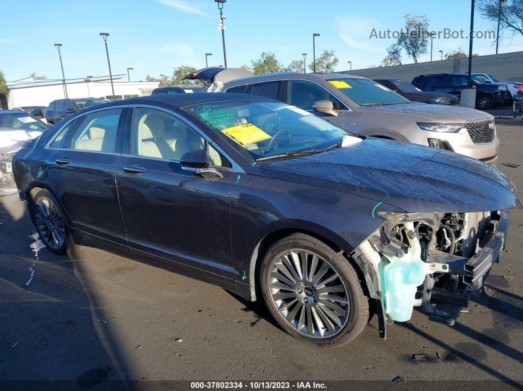 2014 Lincoln Mkz Hybrid Синий vin: 3LN6L2LU6ER801823