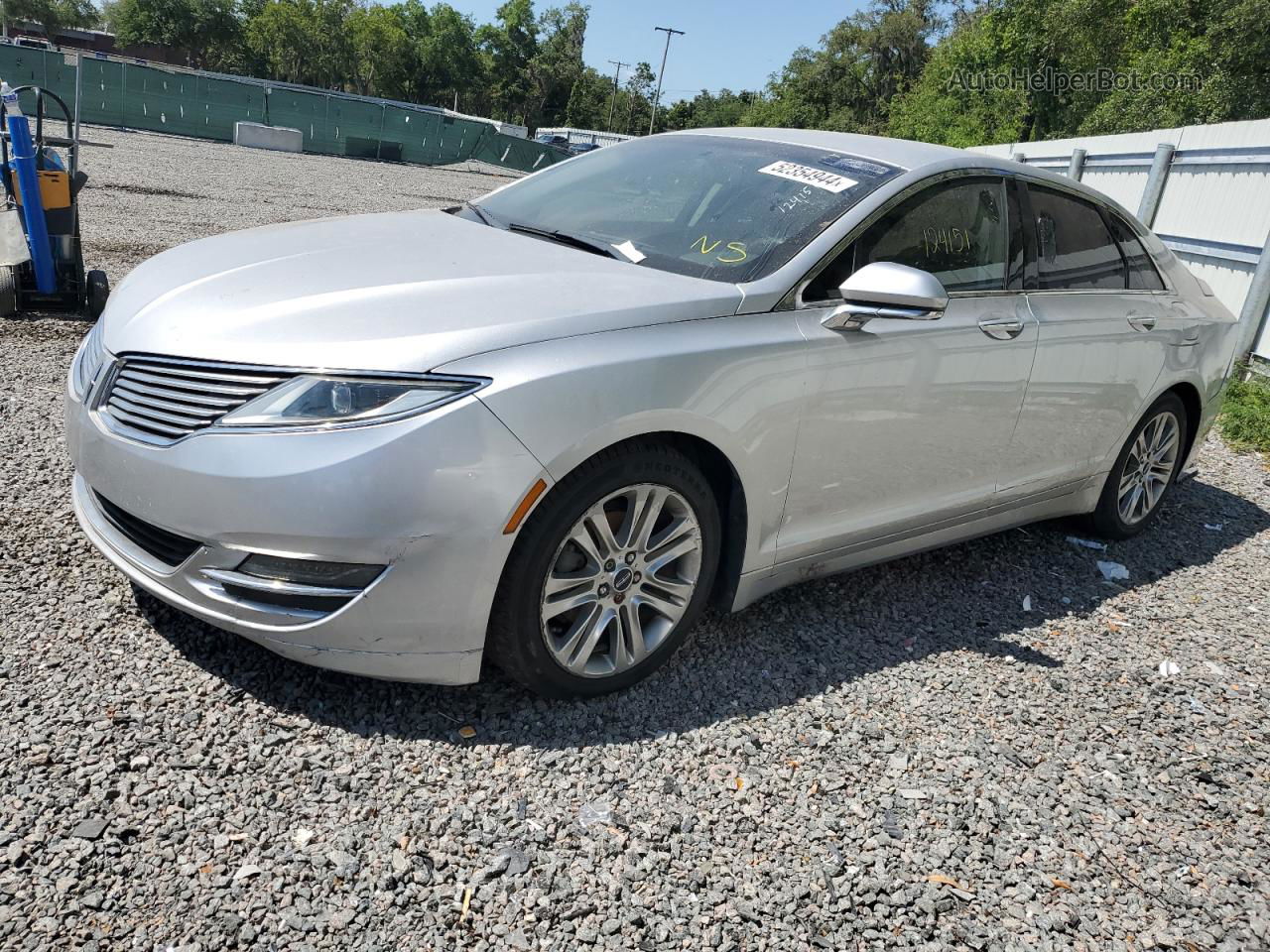 2014 Lincoln Mkz Hybrid Silver vin: 3LN6L2LU6ER813440