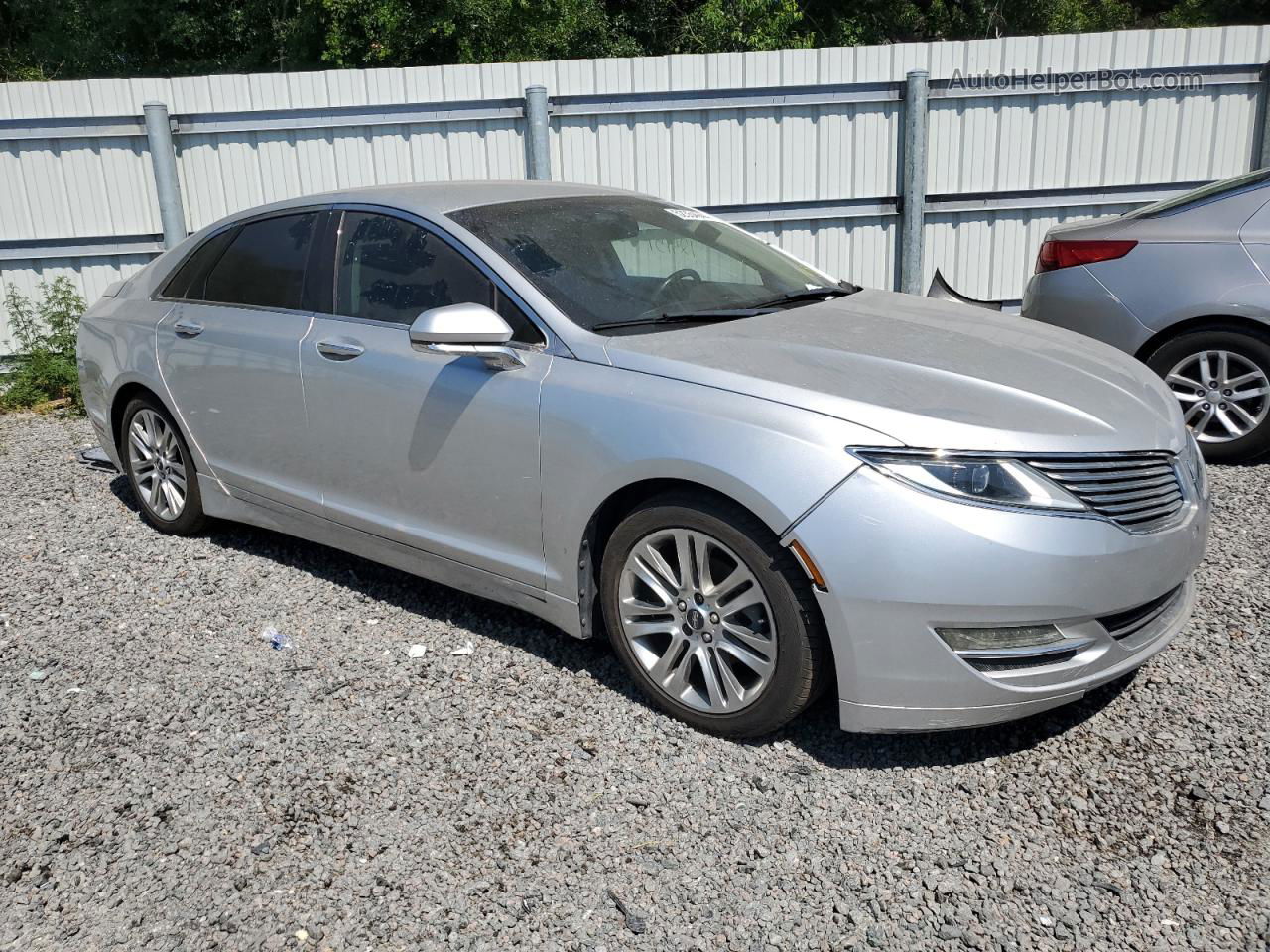 2014 Lincoln Mkz Hybrid Silver vin: 3LN6L2LU6ER813440