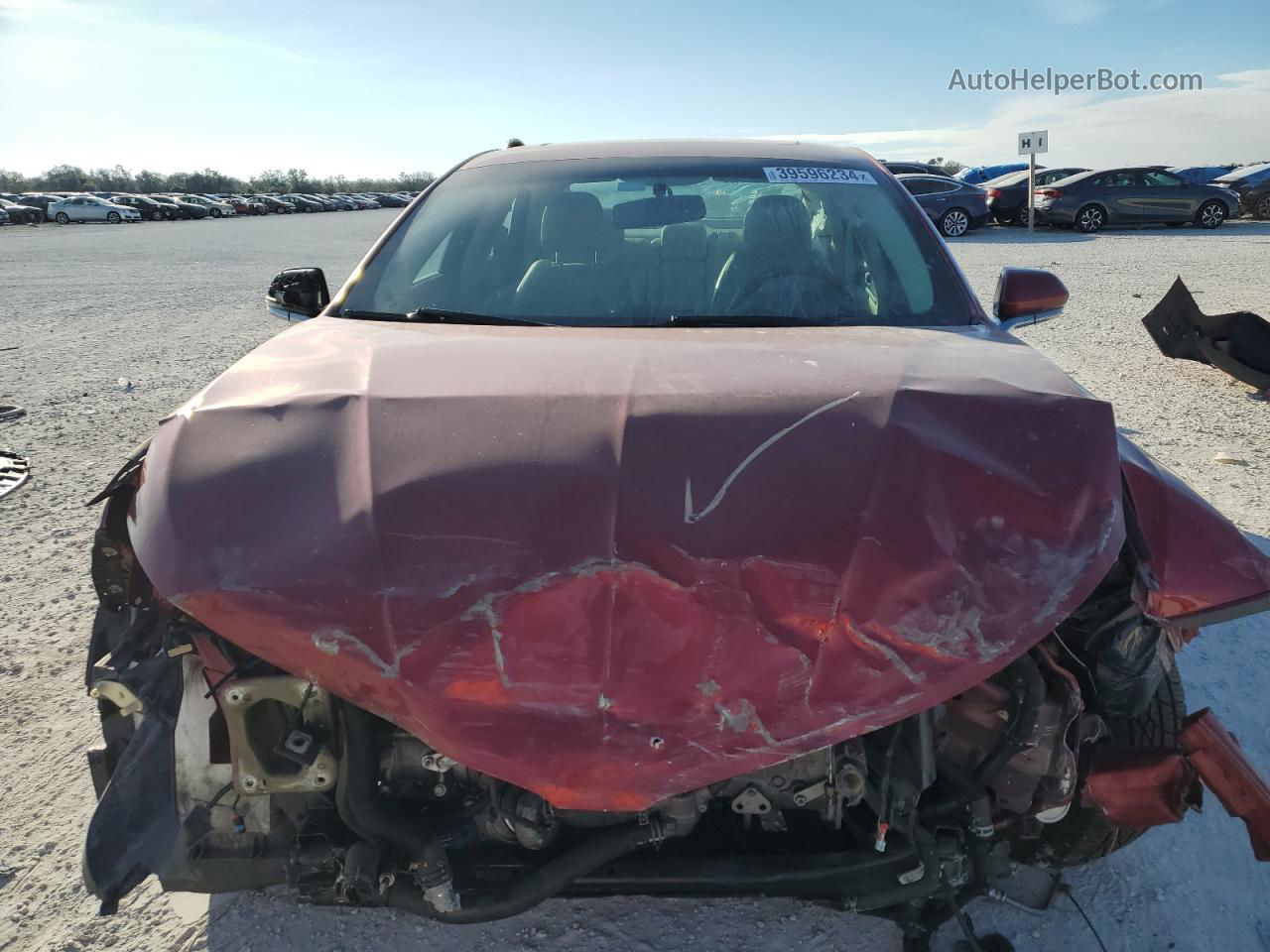 2014 Lincoln Mkz Hybrid Коричневый vin: 3LN6L2LU6ER814281