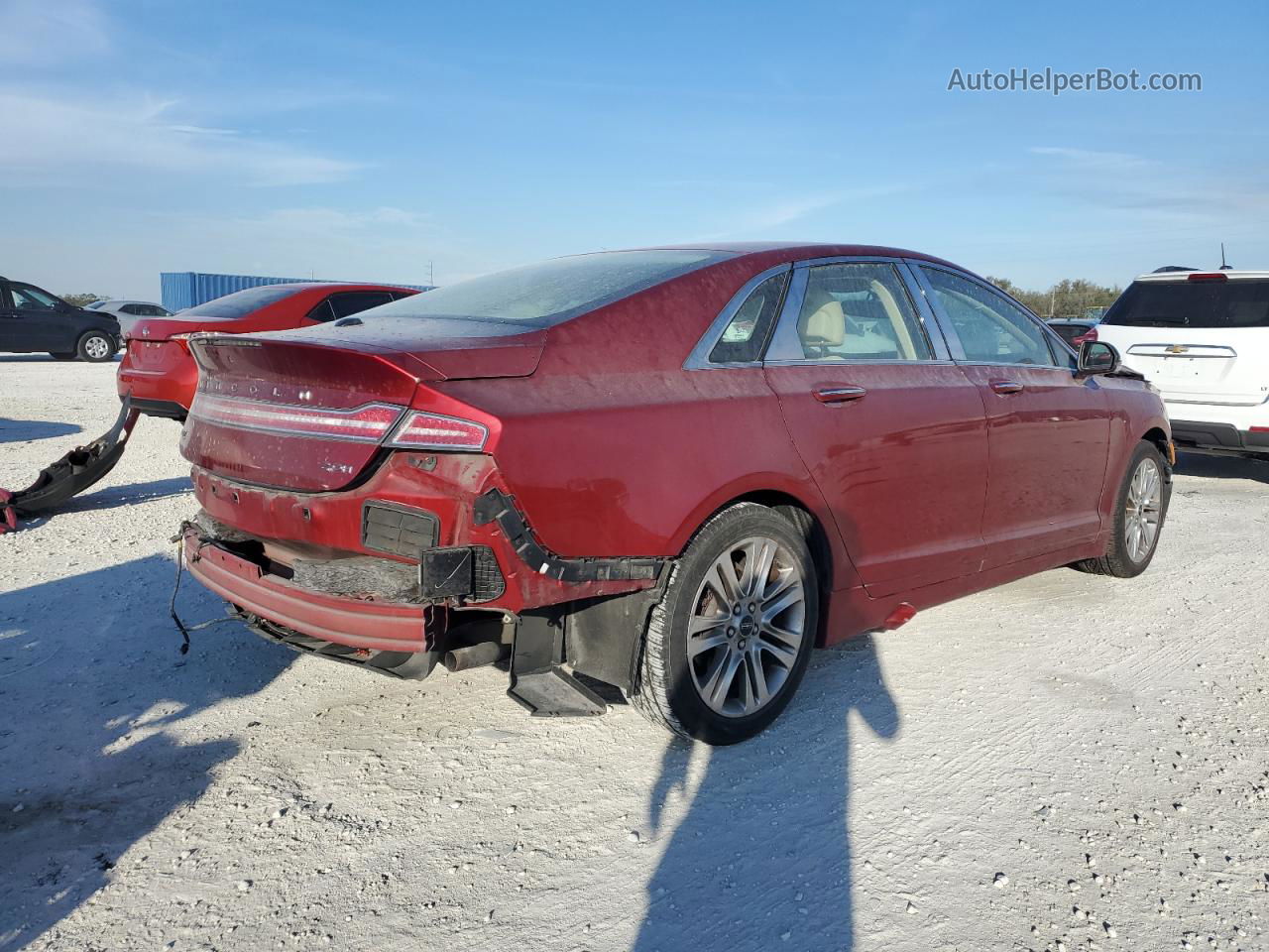 2014 Lincoln Mkz Hybrid Коричневый vin: 3LN6L2LU6ER814281