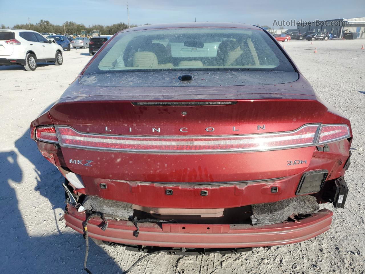 2014 Lincoln Mkz Hybrid Brown vin: 3LN6L2LU6ER814281