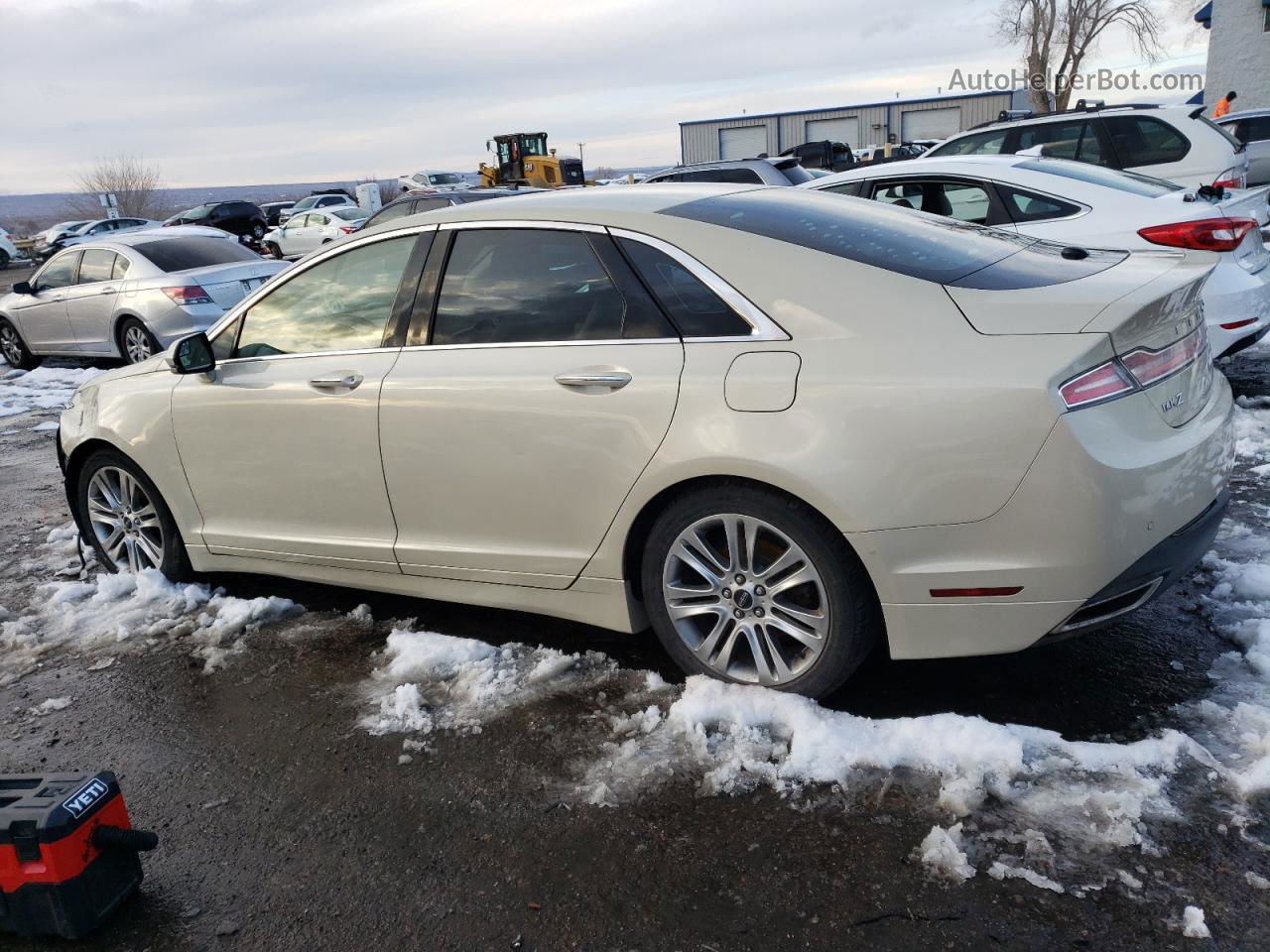 2014 Lincoln Mkz Hybrid Beige vin: 3LN6L2LU6ER814605