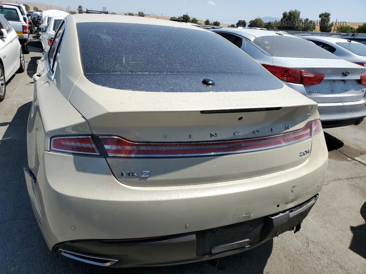 2014 Lincoln Mkz Hybrid Cream vin: 3LN6L2LU6ER829573