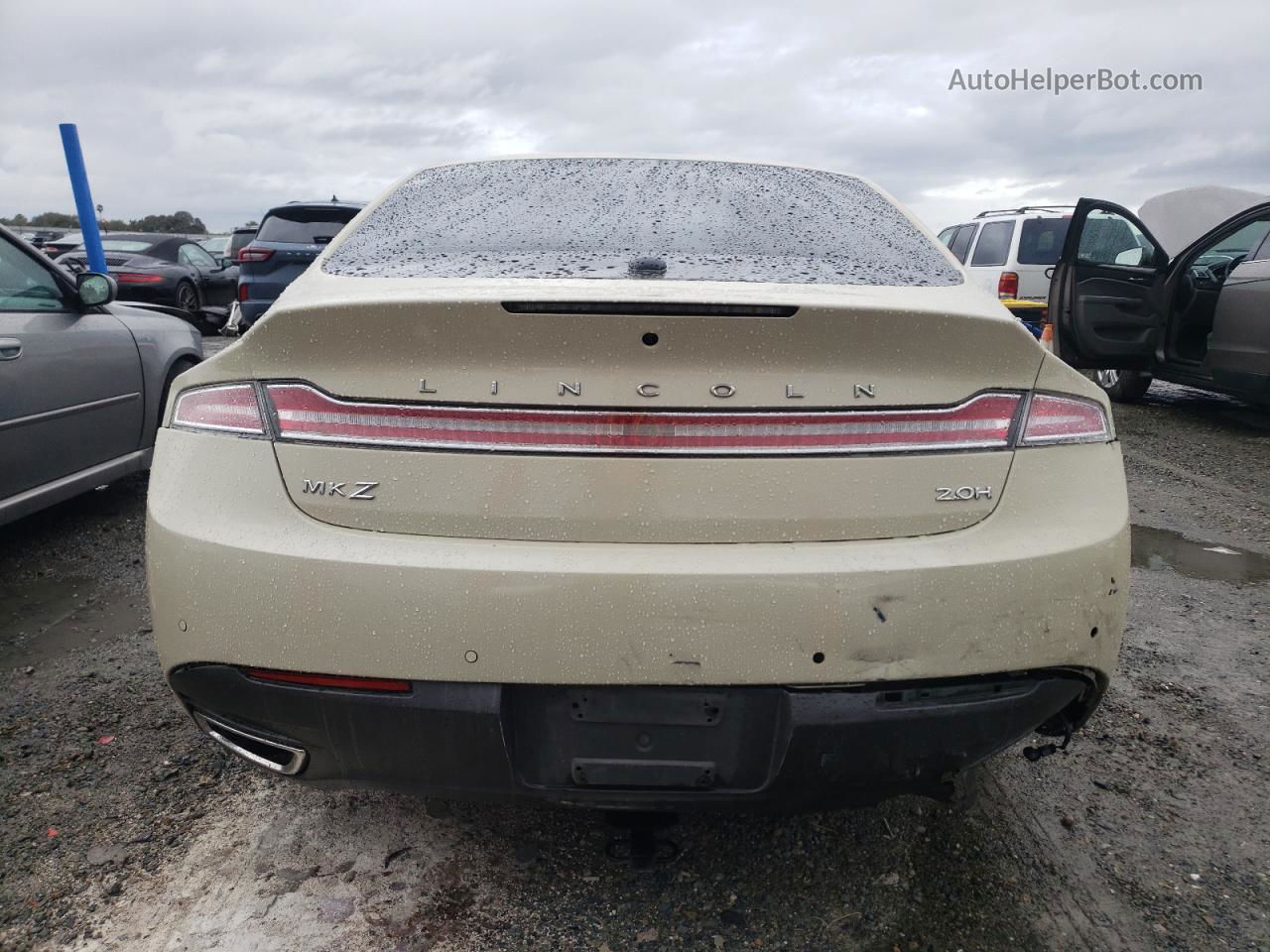 2014 Lincoln Mkz Hybrid Cream vin: 3LN6L2LU6ER829573