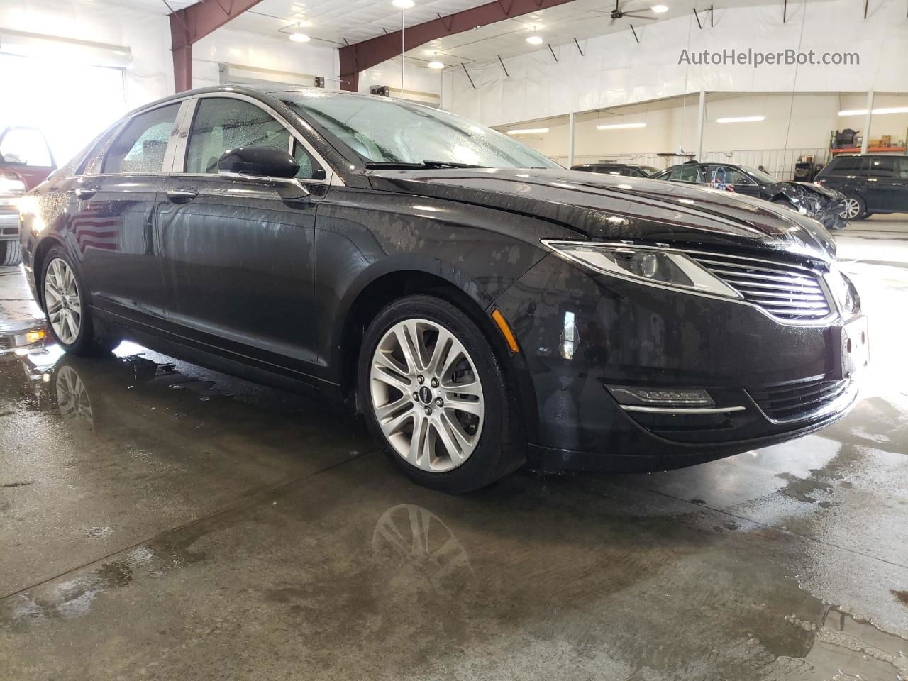 2014 Lincoln Mkz Hybrid Black vin: 3LN6L2LU7ER804407