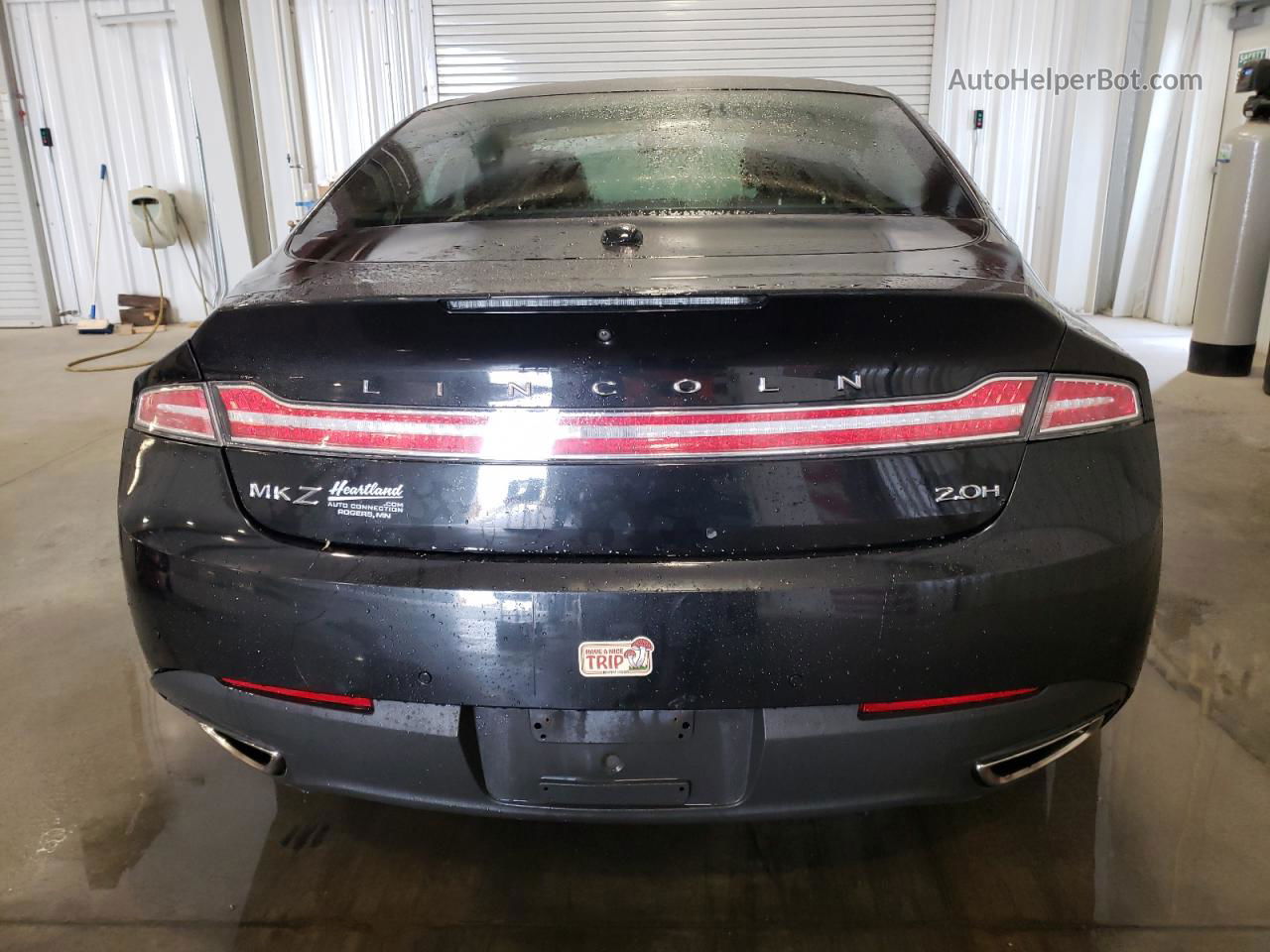 2014 Lincoln Mkz Hybrid Black vin: 3LN6L2LU7ER804407