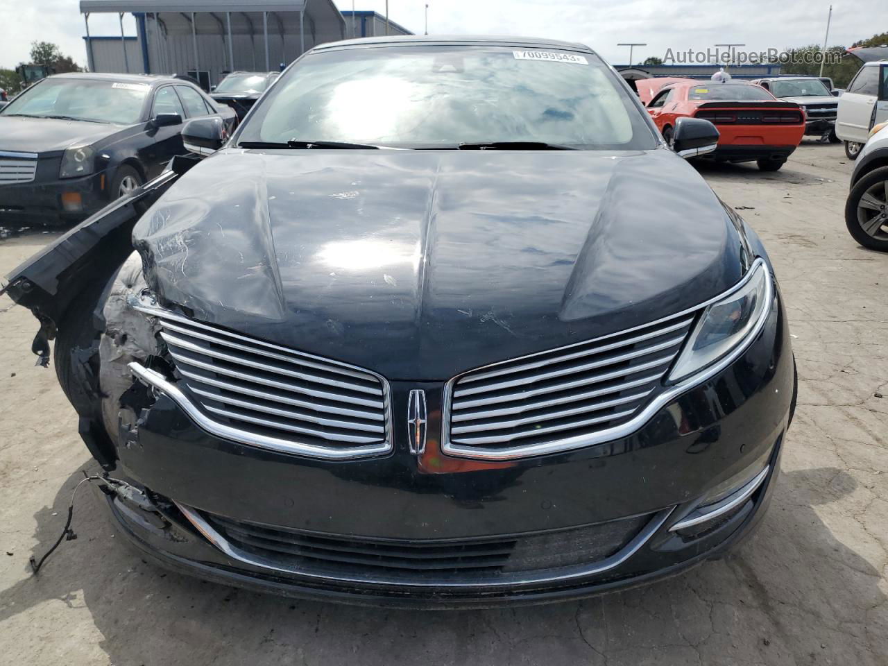 2014 Lincoln Mkz Hybrid Black vin: 3LN6L2LU7ER805475