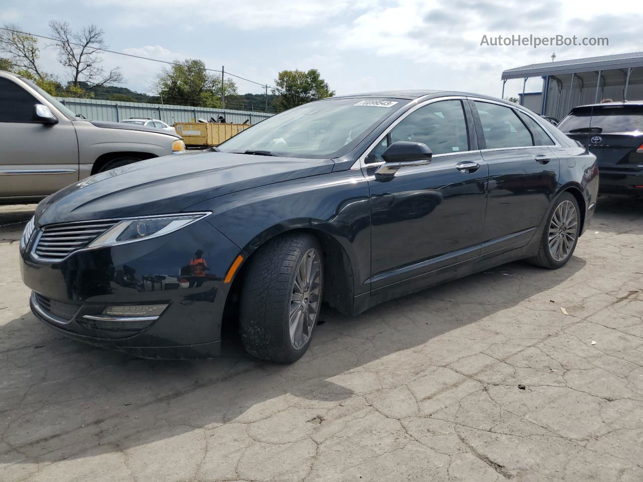 2014 Lincoln Mkz Hybrid Черный vin: 3LN6L2LU7ER805475