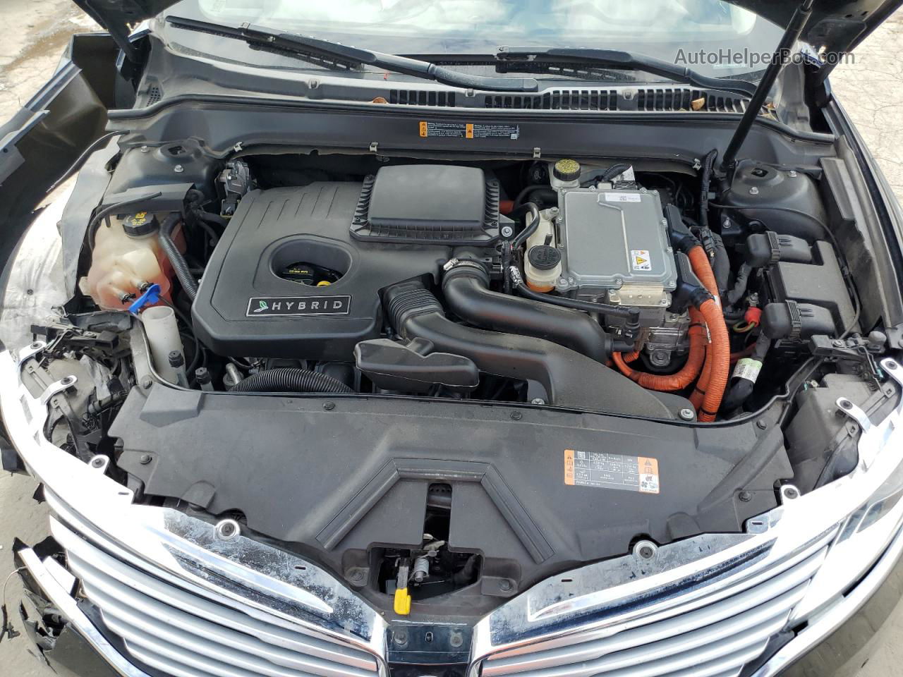 2014 Lincoln Mkz Hybrid Черный vin: 3LN6L2LU7ER805475