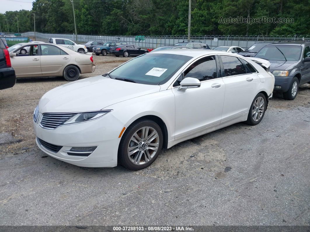 2014 Lincoln Mkz Hybrid White vin: 3LN6L2LU7ER805539