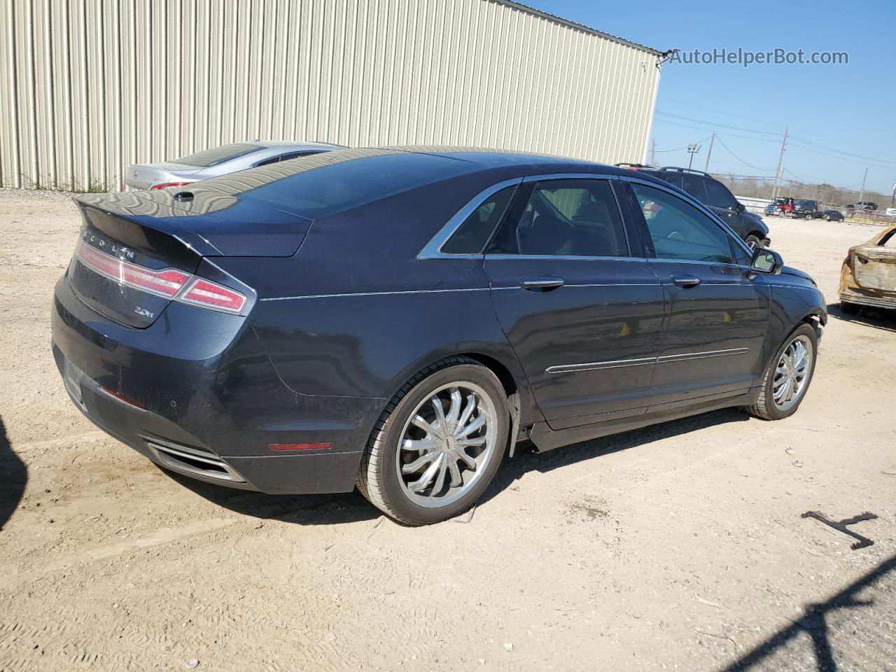 2014 Lincoln Mkz Hybrid Blue vin: 3LN6L2LU7ER811535