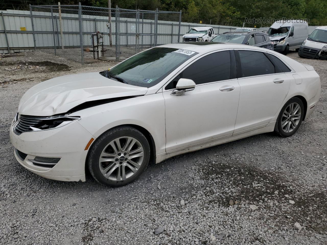 2014 Lincoln Mkz Hybrid Белый vin: 3LN6L2LU7ER819456