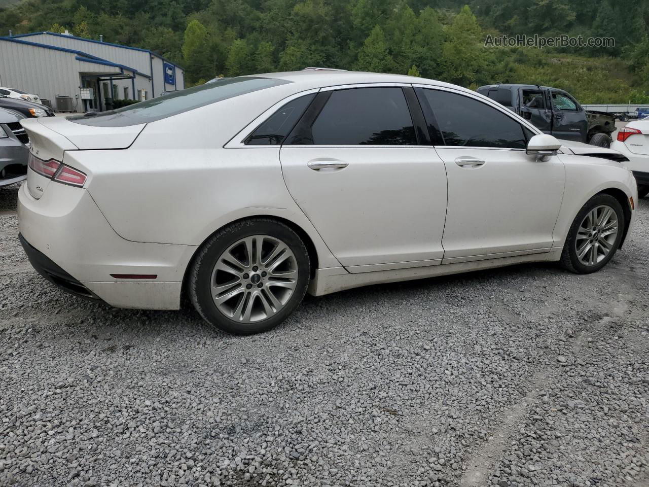 2014 Lincoln Mkz Hybrid White vin: 3LN6L2LU7ER819456