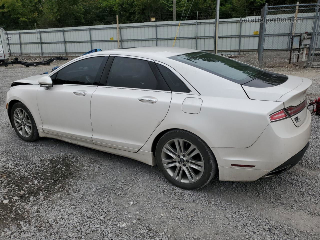 2014 Lincoln Mkz Hybrid White vin: 3LN6L2LU7ER819456