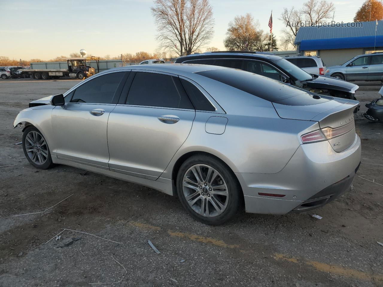 2014 Lincoln Mkz Hybrid Silver vin: 3LN6L2LU8ER806621