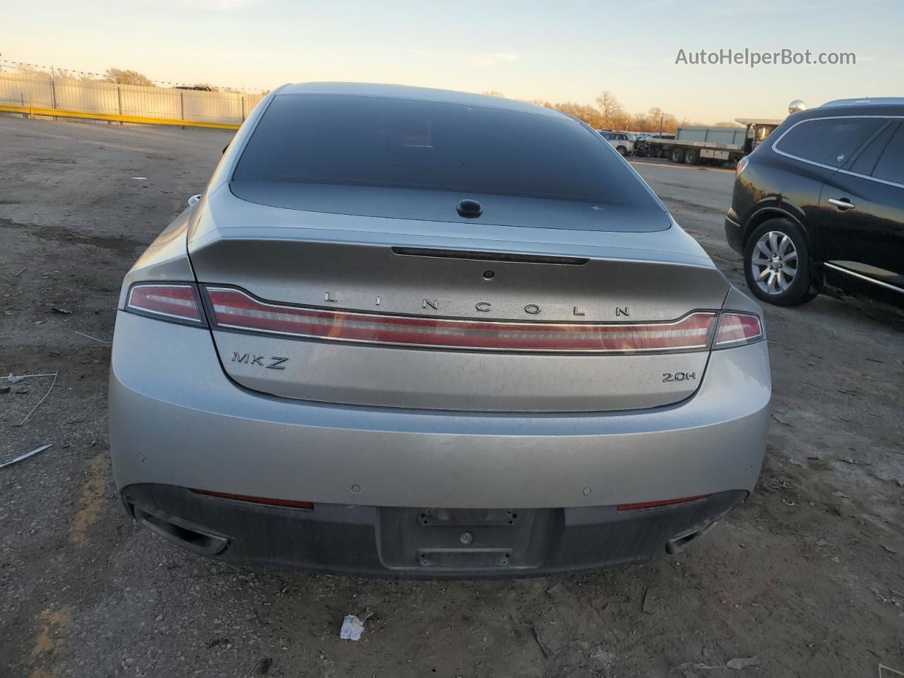 2014 Lincoln Mkz Hybrid Silver vin: 3LN6L2LU8ER806621