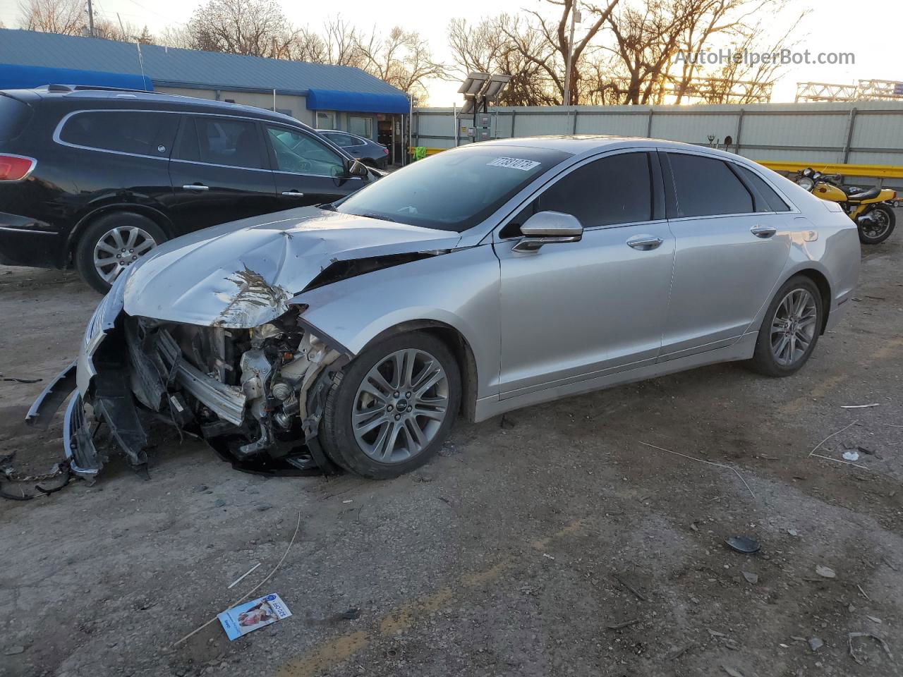 2014 Lincoln Mkz Hybrid Silver vin: 3LN6L2LU8ER806621