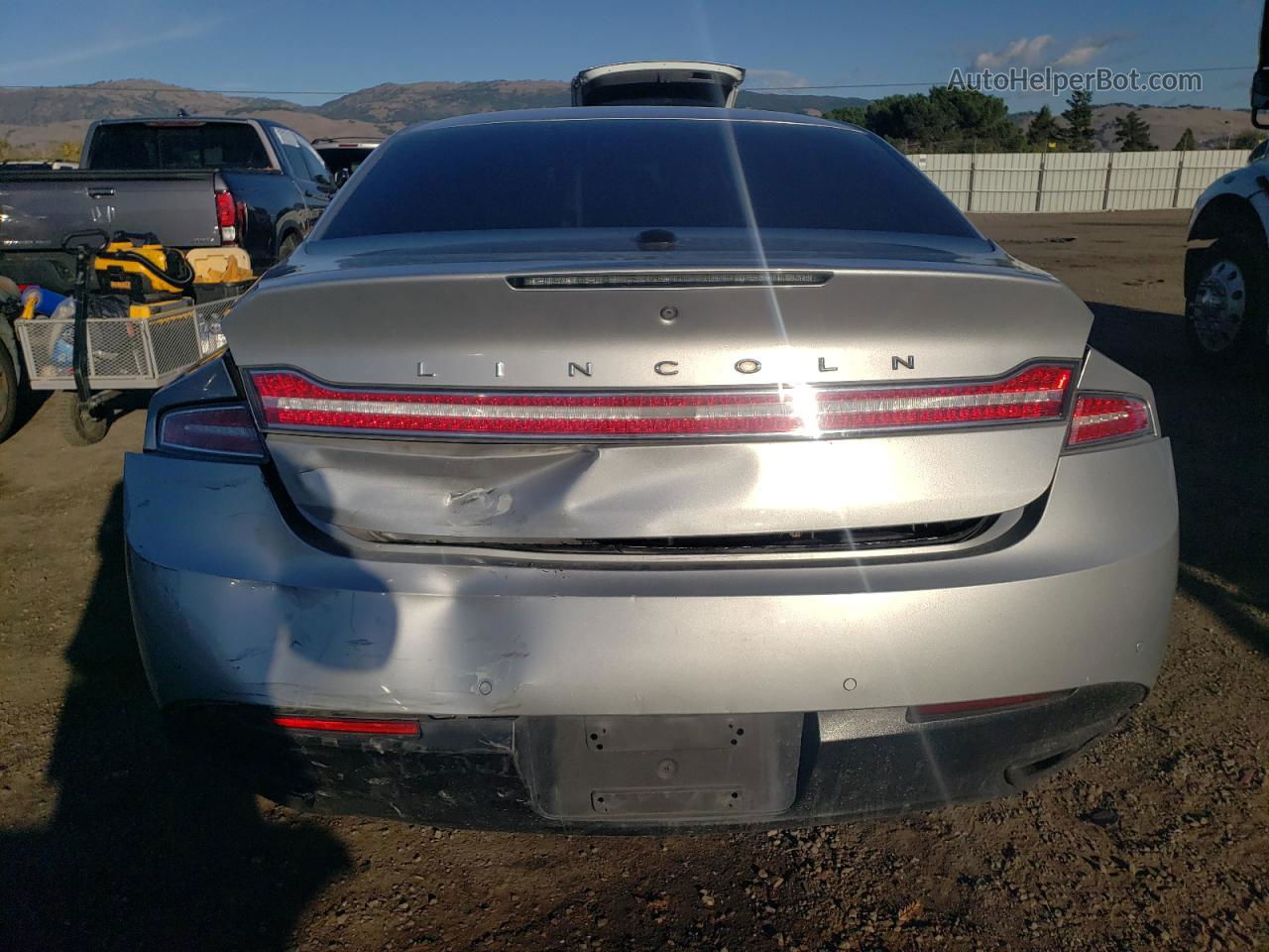 2014 Lincoln Mkz Hybrid Silver vin: 3LN6L2LU8ER815531