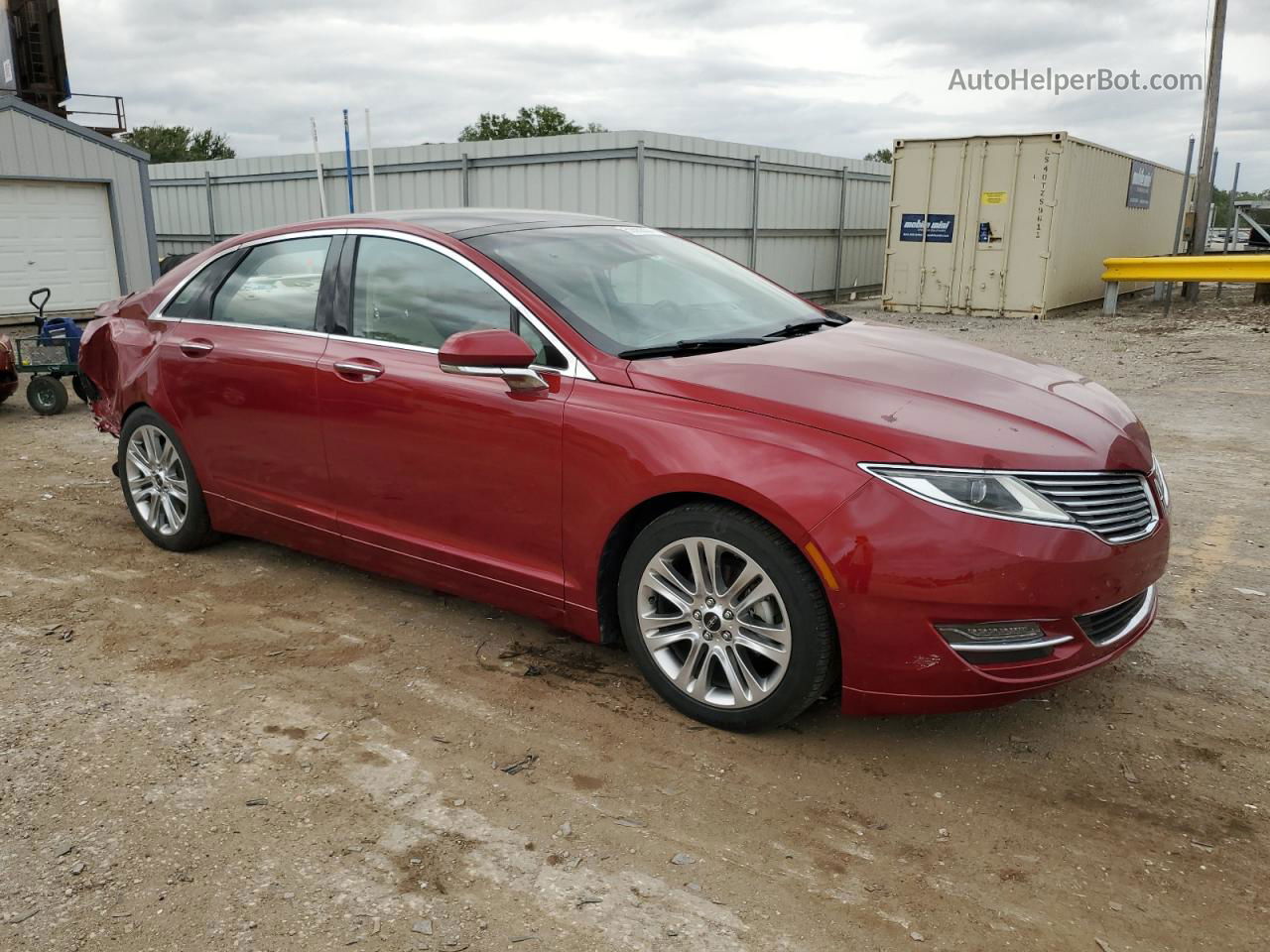 2014 Lincoln Mkz Hybrid Red vin: 3LN6L2LU8ER817585