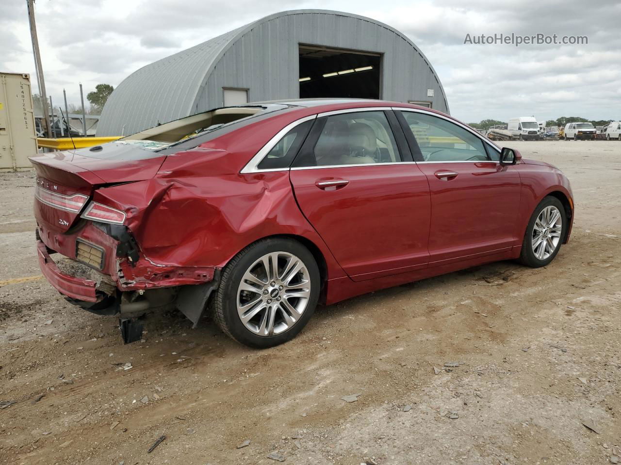 2014 Lincoln Mkz Hybrid Red vin: 3LN6L2LU8ER817585