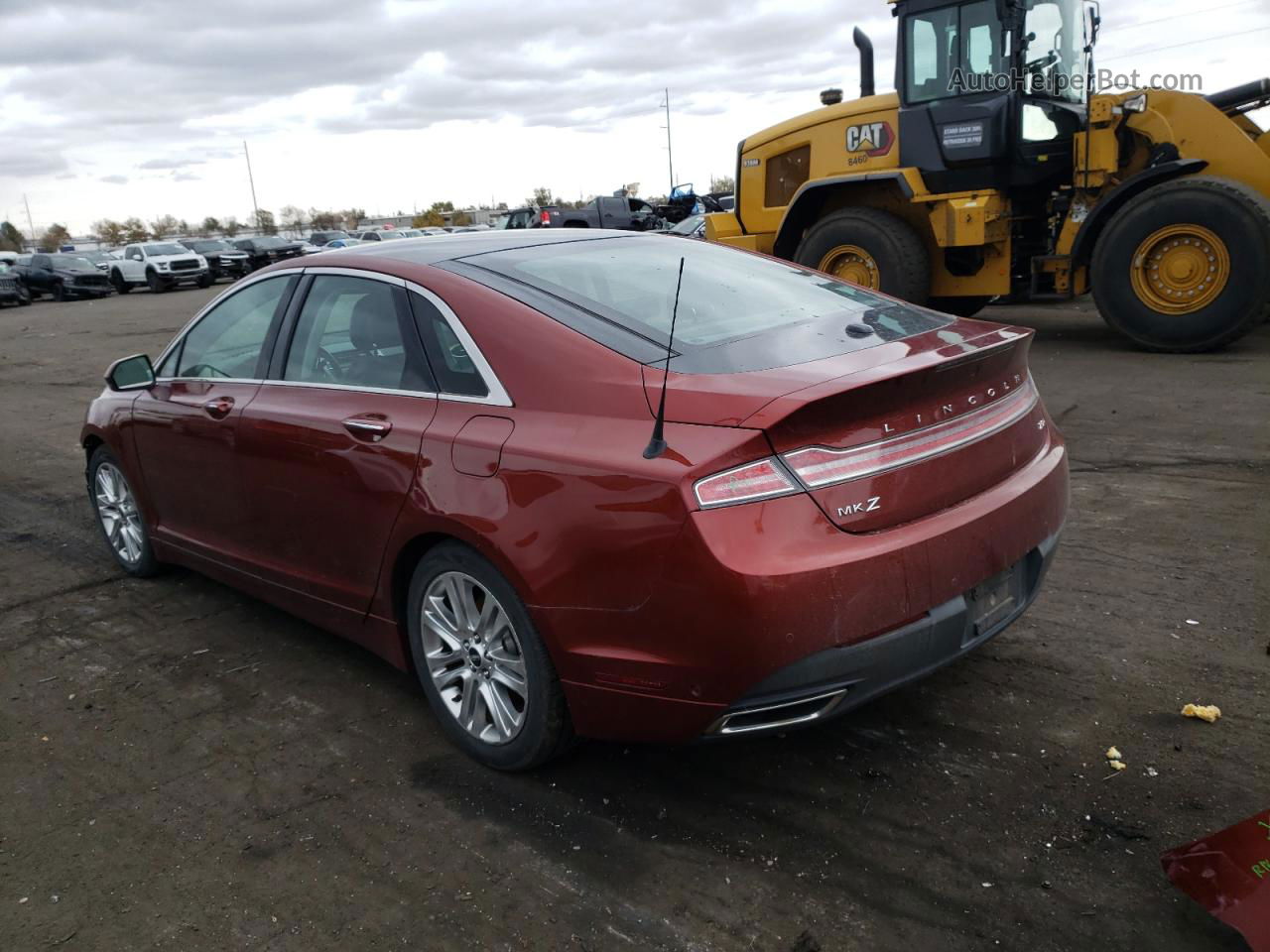 2014 Lincoln Mkz Hybrid Burgundy vin: 3LN6L2LU8ER831602