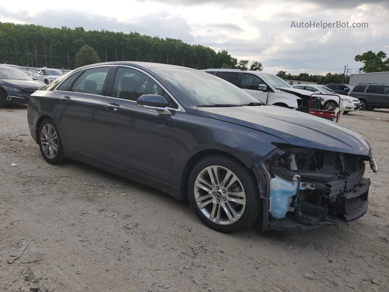 2014 Lincoln Mkz Hybrid Серый vin: 3LN6L2LU9ER805252