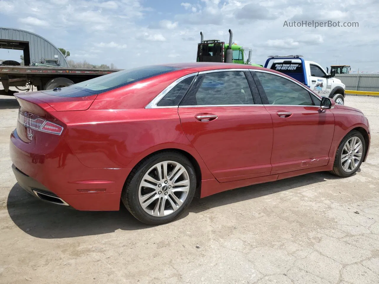 2014 Lincoln Mkz Hybrid Red vin: 3LN6L2LU9ER808166