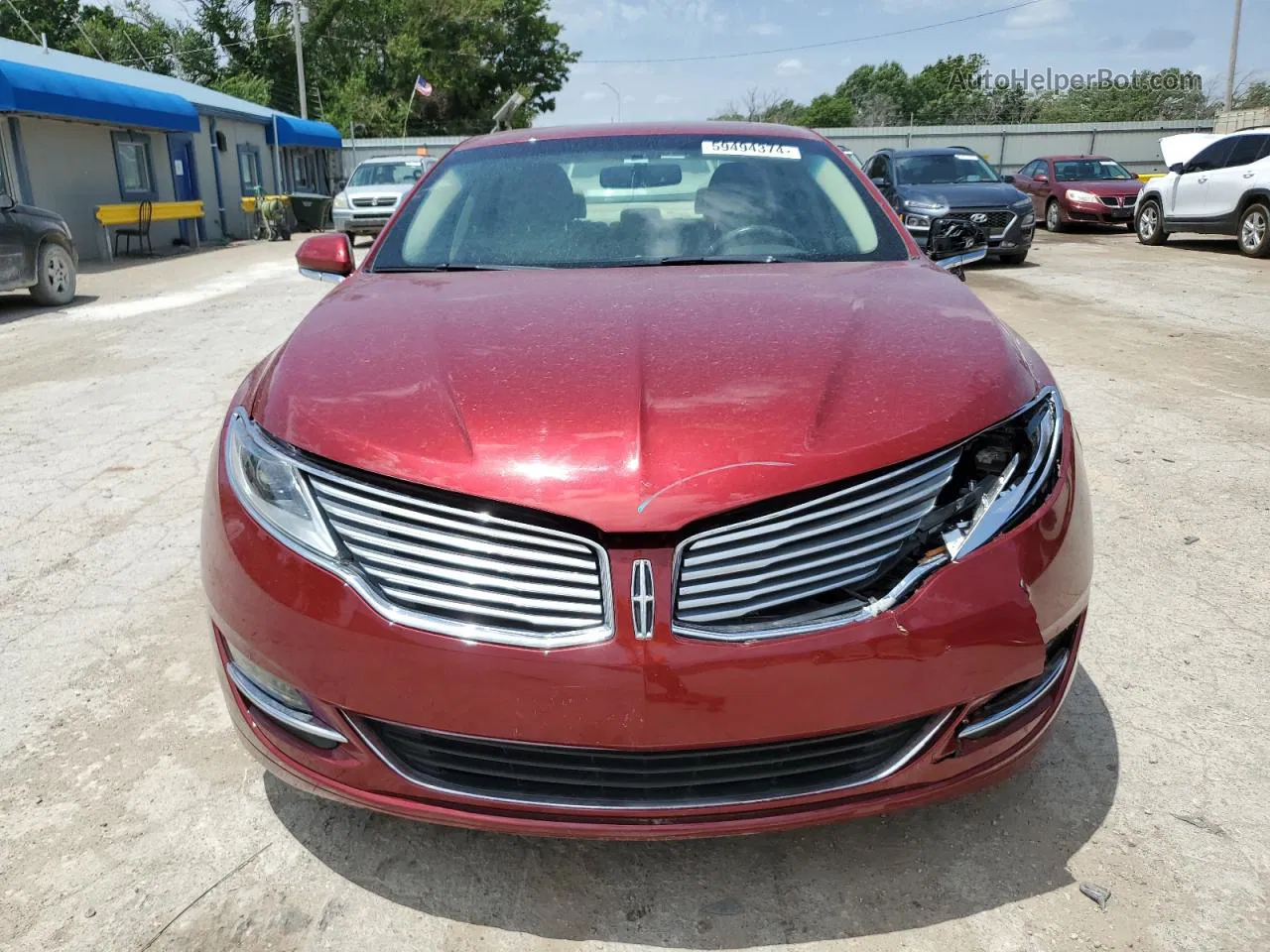 2014 Lincoln Mkz Hybrid Red vin: 3LN6L2LU9ER808166