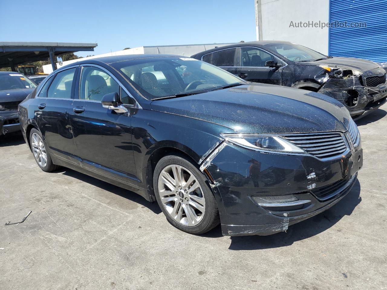 2014 Lincoln Mkz Hybrid Black vin: 3LN6L2LU9ER813612