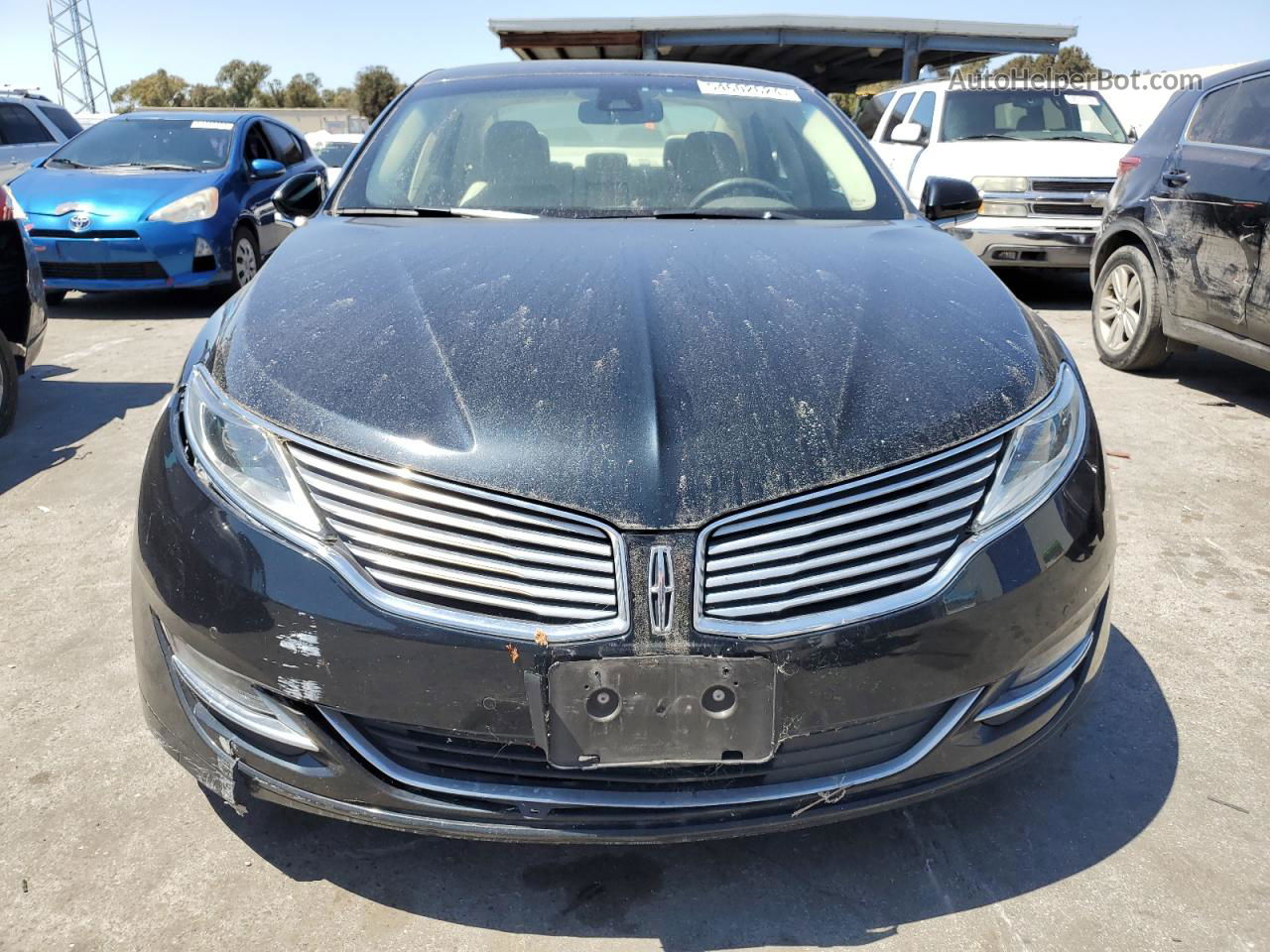 2014 Lincoln Mkz Hybrid Black vin: 3LN6L2LU9ER813612