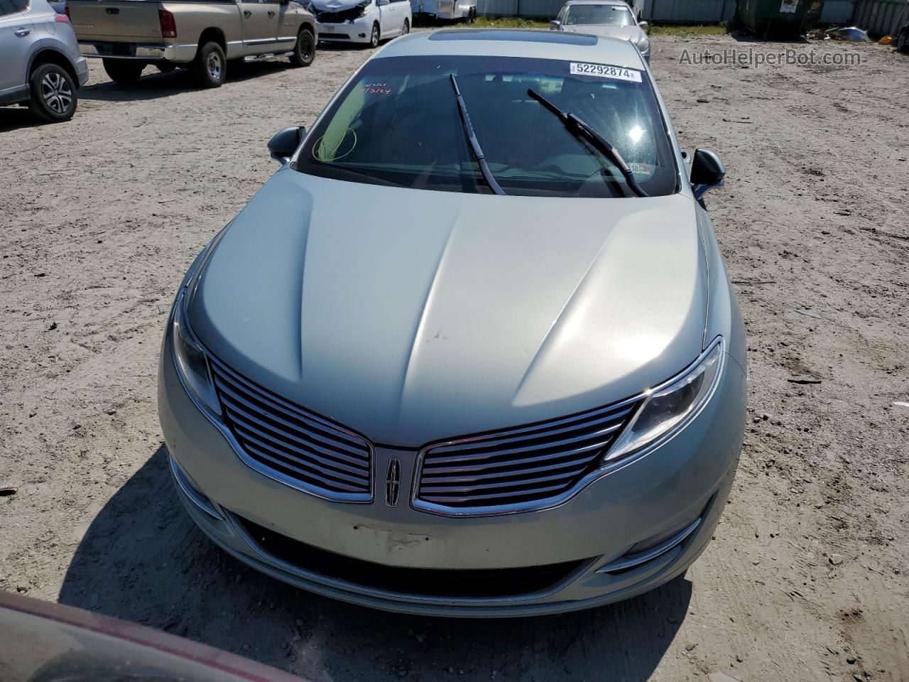 2014 Lincoln Mkz Hybrid Blue vin: 3LN6L2LU9ER821791