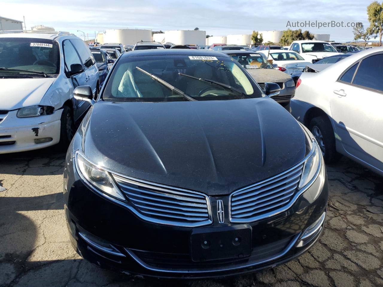 2014 Lincoln Mkz Hybrid Синий vin: 3LN6L2LU9ER826974