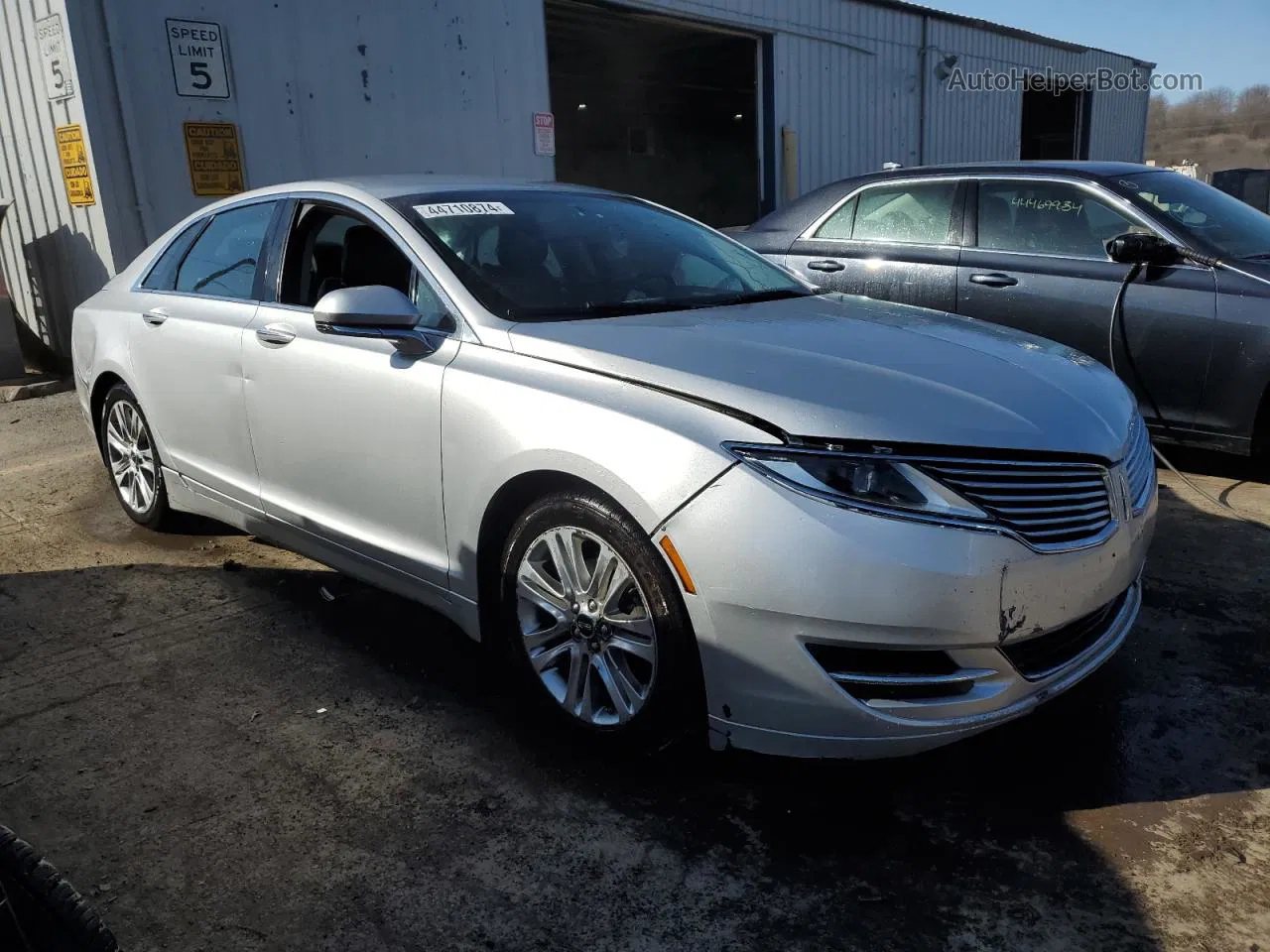 2014 Lincoln Mkz Hybrid Silver vin: 3LN6L2LU9ER833441