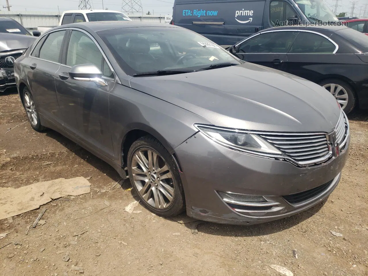 2014 Lincoln Mkz Hybrid Gray vin: 3LN6L2LU9ER835562