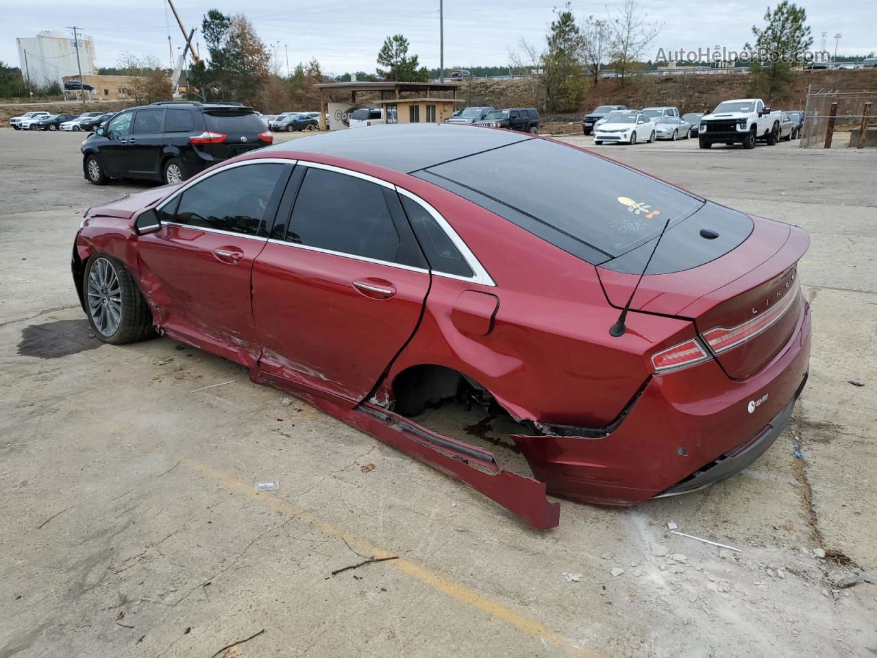 2014 Lincoln Mkz Hybrid Красный vin: 3LN6L2LUXER803414