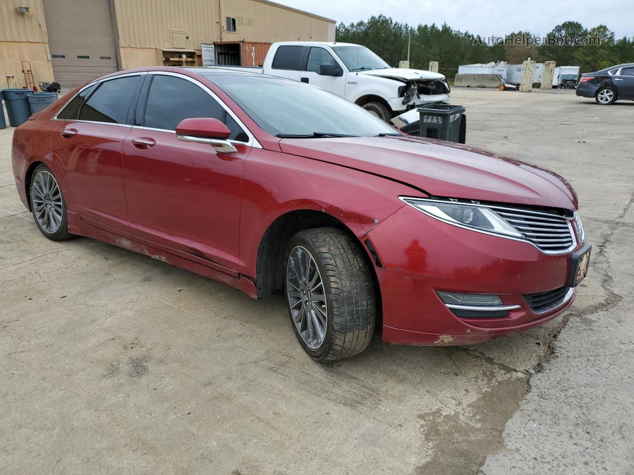 2014 Lincoln Mkz Hybrid Красный vin: 3LN6L2LUXER803414