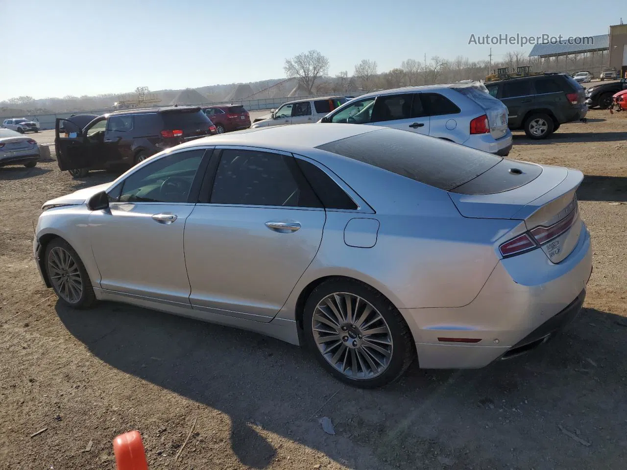 2014 Lincoln Mkz Hybrid Silver vin: 3LN6L2LUXER804689