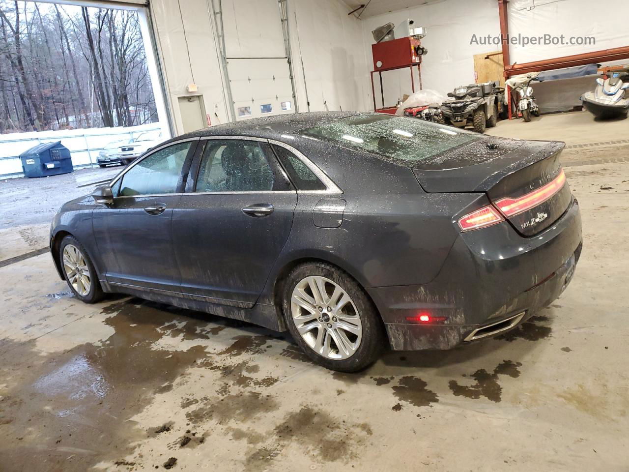 2014 Lincoln Mkz Hybrid Black vin: 3LN6L2LUXER817135