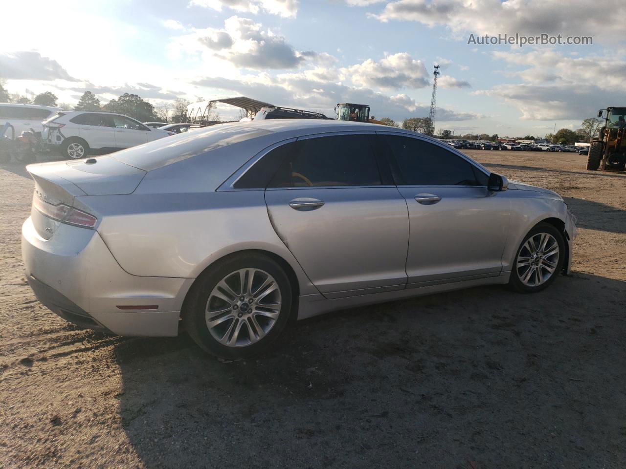 2014 Lincoln Mkz Hybrid Silver vin: 3LN6L2LUXER817930