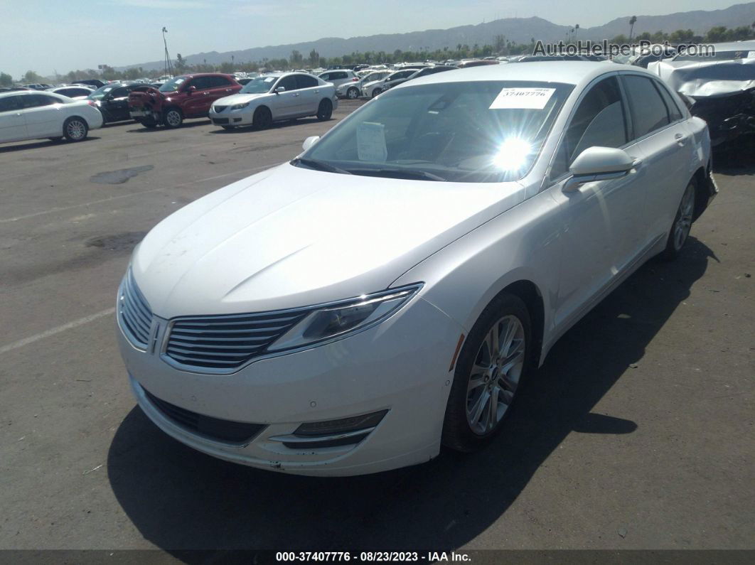 2014 Lincoln Mkz Hybrid White vin: 3LN6L2LUXER822948