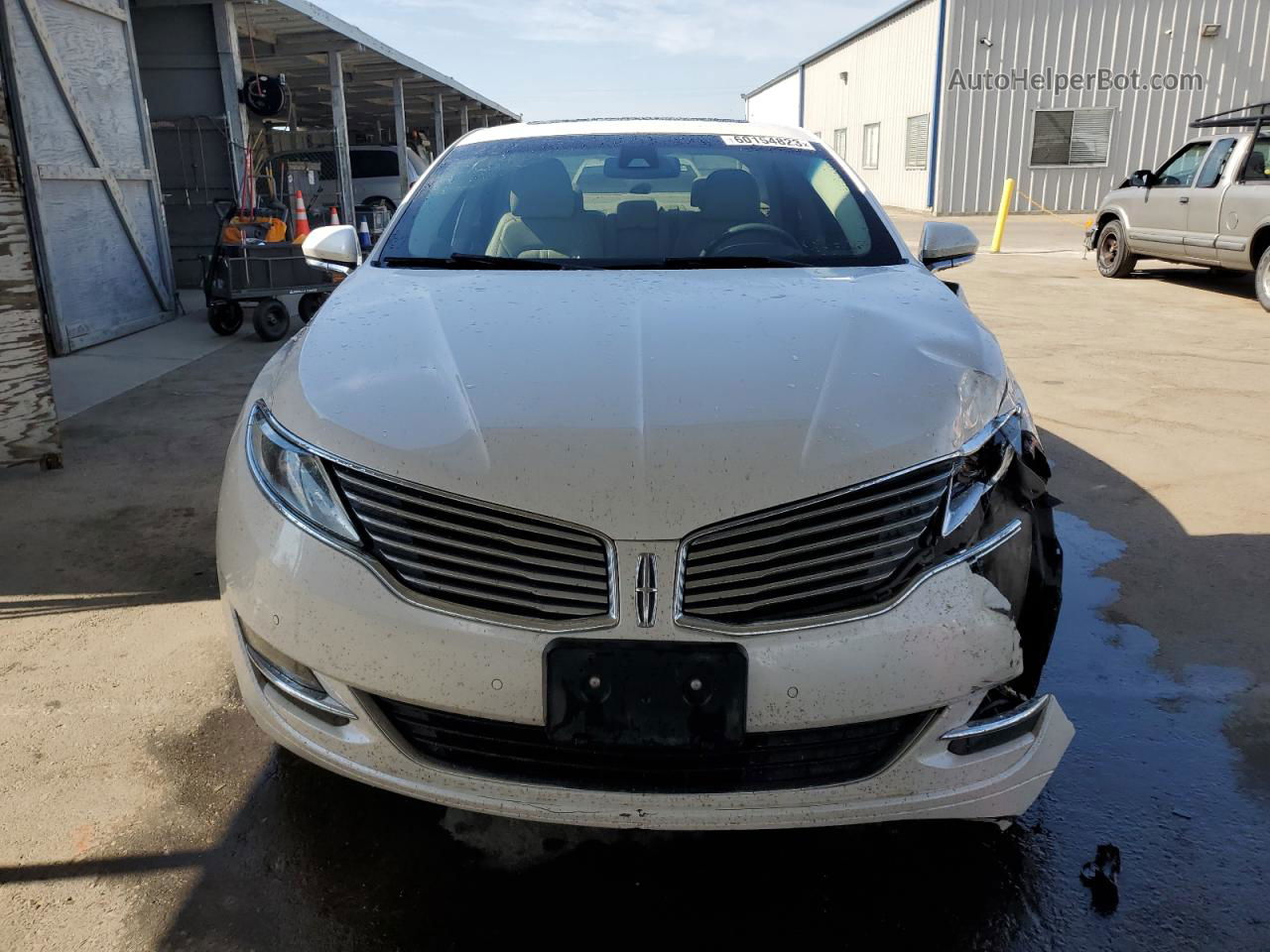 2014 Lincoln Mkz Hybrid White vin: 3LN6L2LUXER824764