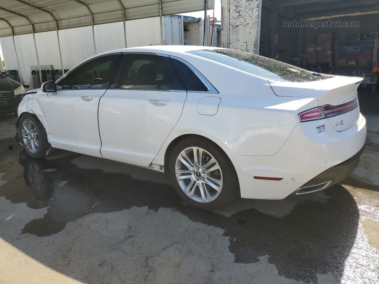 2014 Lincoln Mkz Hybrid White vin: 3LN6L2LUXER824764