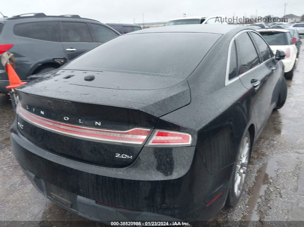 2014 Lincoln Mkz Hybrid   Black vin: 3LN6L2LUXER828734