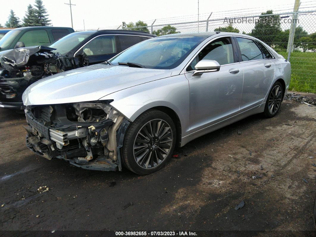 2014 Lincoln Mkz Hybrid Silver vin: 3LN6L2LUXER829415