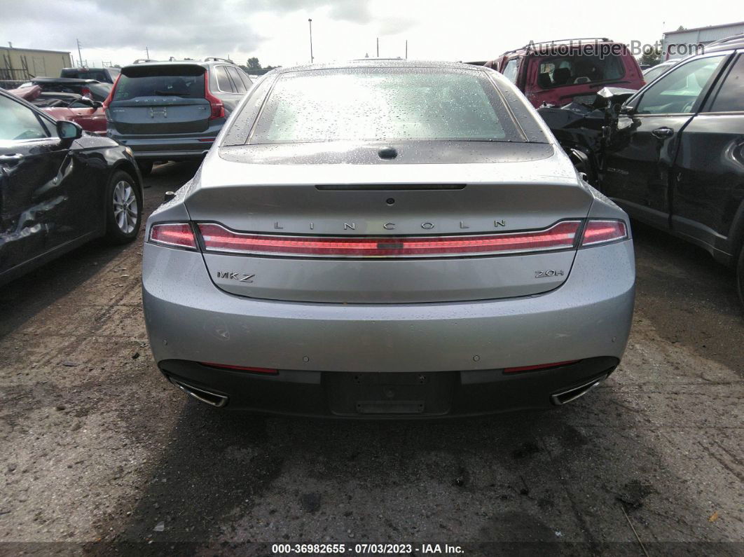 2014 Lincoln Mkz Hybrid Silver vin: 3LN6L2LUXER829415